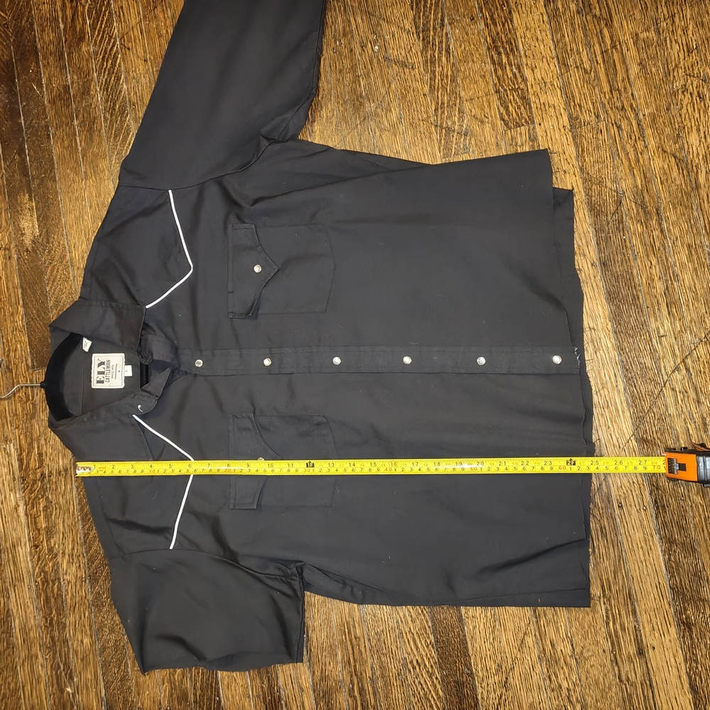 Ely Cattleman A-symetrical Western Shirt with White Piping